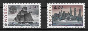 colección sellos tema Europa Noruega 1992