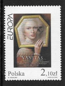 sellos tema Europa Polonia 2003