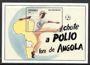 filatelia futbol Angola 1998