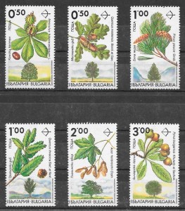 colección sellos frutas Bulgaria 1992