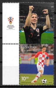 coleccion sellos futbol Croacia