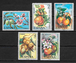 filatelia coleccion frutas Espana 1975