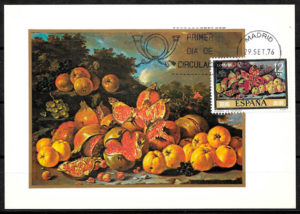 coleccion sellos frutas Espana 1976