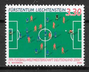 filatelia colección fútbol Liechtenstein 2006