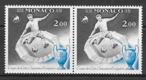 filatelia colececion futbol Monaco 1981