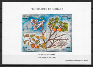 filatelia coleccion frutas Monaco 1994