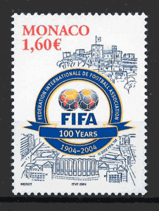 filatelia futbol Monaco 2004