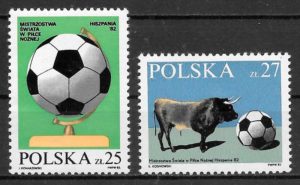 sellos futbol Polonia 1982