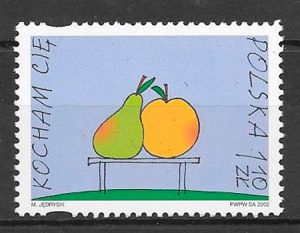 sellos frutas Polonia 2002