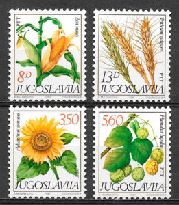 filatelia frutas Yugoslavia 1981