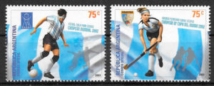 filatelia colección fútbol Argentina 2003