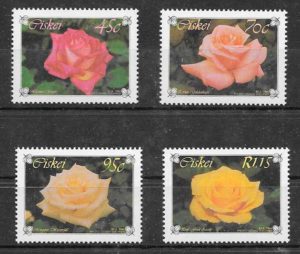 filatelia coleccion rosas Ciskei 1994