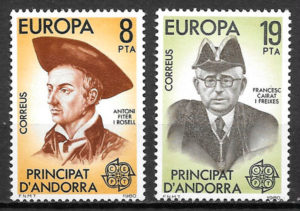 coleccion sellos Europa Andorra Espanola 1980