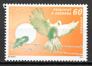 filatelia coleccion Europa Andorra Francesa 1995