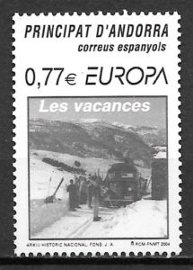 filatelia coleccion Europa Andorra Espaonala 2004