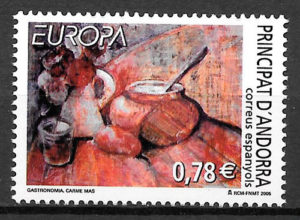 filatelia coleccion Europa Andorra Espaonala 2005