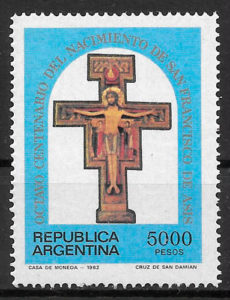 selos arte Argentina 1982