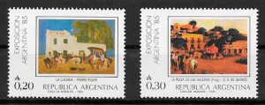 colección sellos arte Argentina 1985