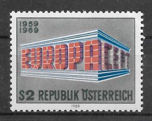 filatelia Europa Austria 1969