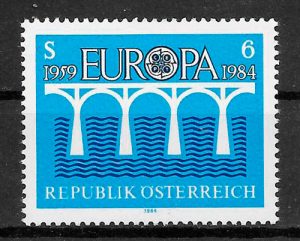 sellos Europa Austria 1984