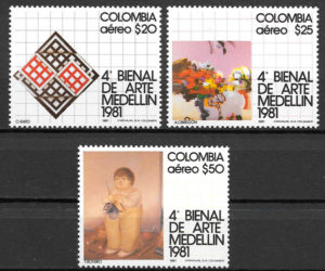 selos arte Colombia 1981