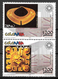 filatelia colección arte Colombia 2005