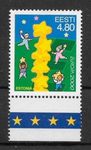 filatelia colección Europa Estonia 2000