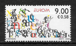 colección sellos Europa 2008 Estonia