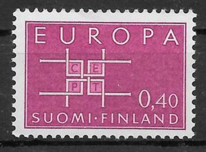 sellos Europa Finlandia 1963