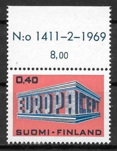 filatelia Europa Finlandia 1969