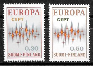 filatelia Europa Finlandia 1972