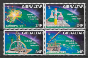 filatelia Europa Gibrltar 1994