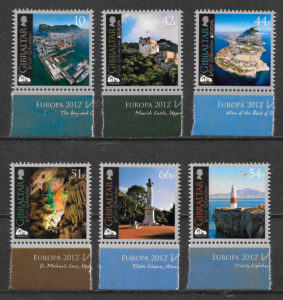 colección sellos Europa Gibraltar 2012