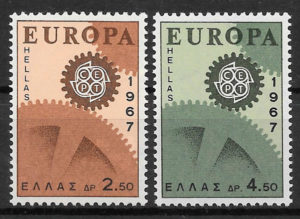 filatelia Europa Grecia 1967