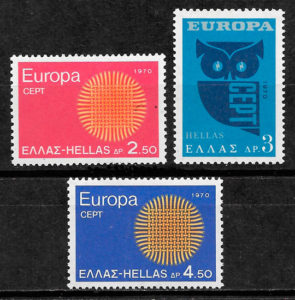 filatelia colección Europa Grecia 1970