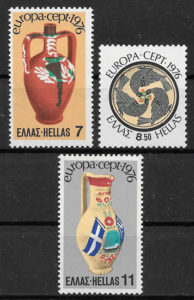 colección sellos Europa Grecia 1976