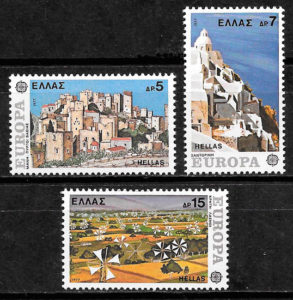 filatelia colección Europa Grecia 1977