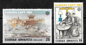 colección sellos Europa Grecia 1983