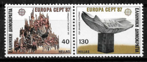 sellos Europa Grecia 1987