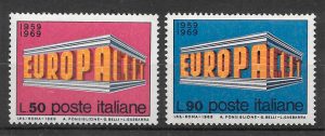 sellos Europa Italia 1969