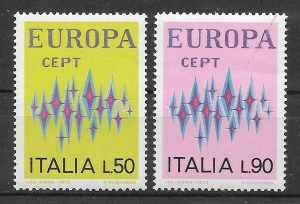 filatelia Europa Italia 1972