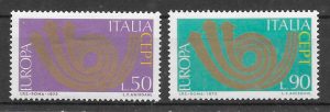 filatelia Europa Italia 1973