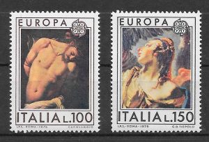 filatelia colección Europa Italia 1975