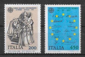 sellos Europa Italia 1982