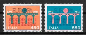 colección sellos Europa Italia 1984