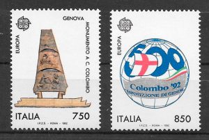 filatelia colección Europa Italia 1992