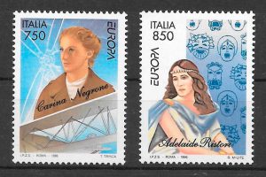 filatelia colección Europa Italia 1996