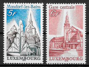 sellos arquitectura Luxemburgo 1979