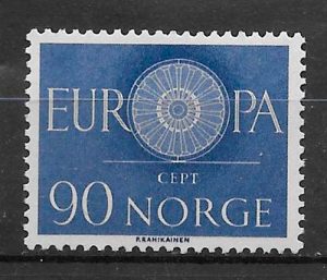 sellos tema Europa Noruega 1960