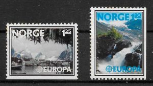 filatelia colección Europa Noruega 1977